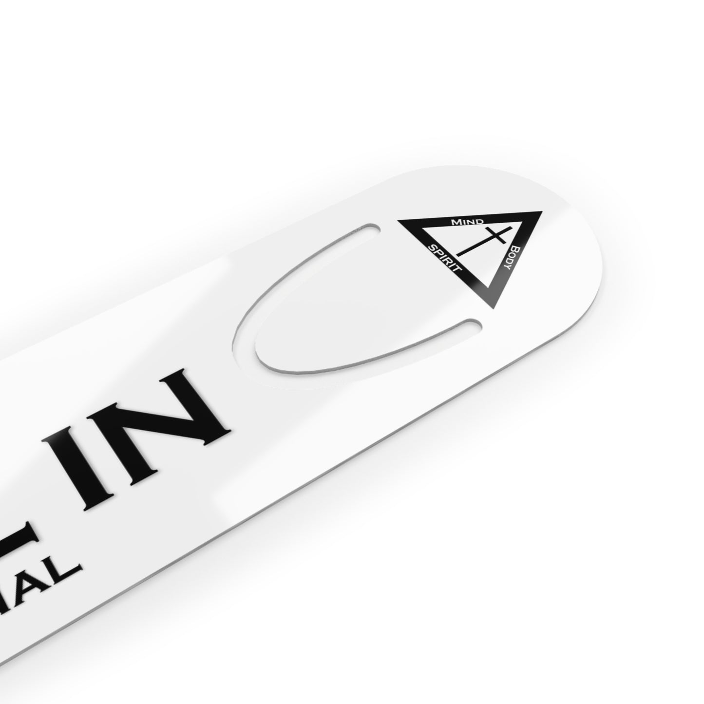 Logo metal bookmark